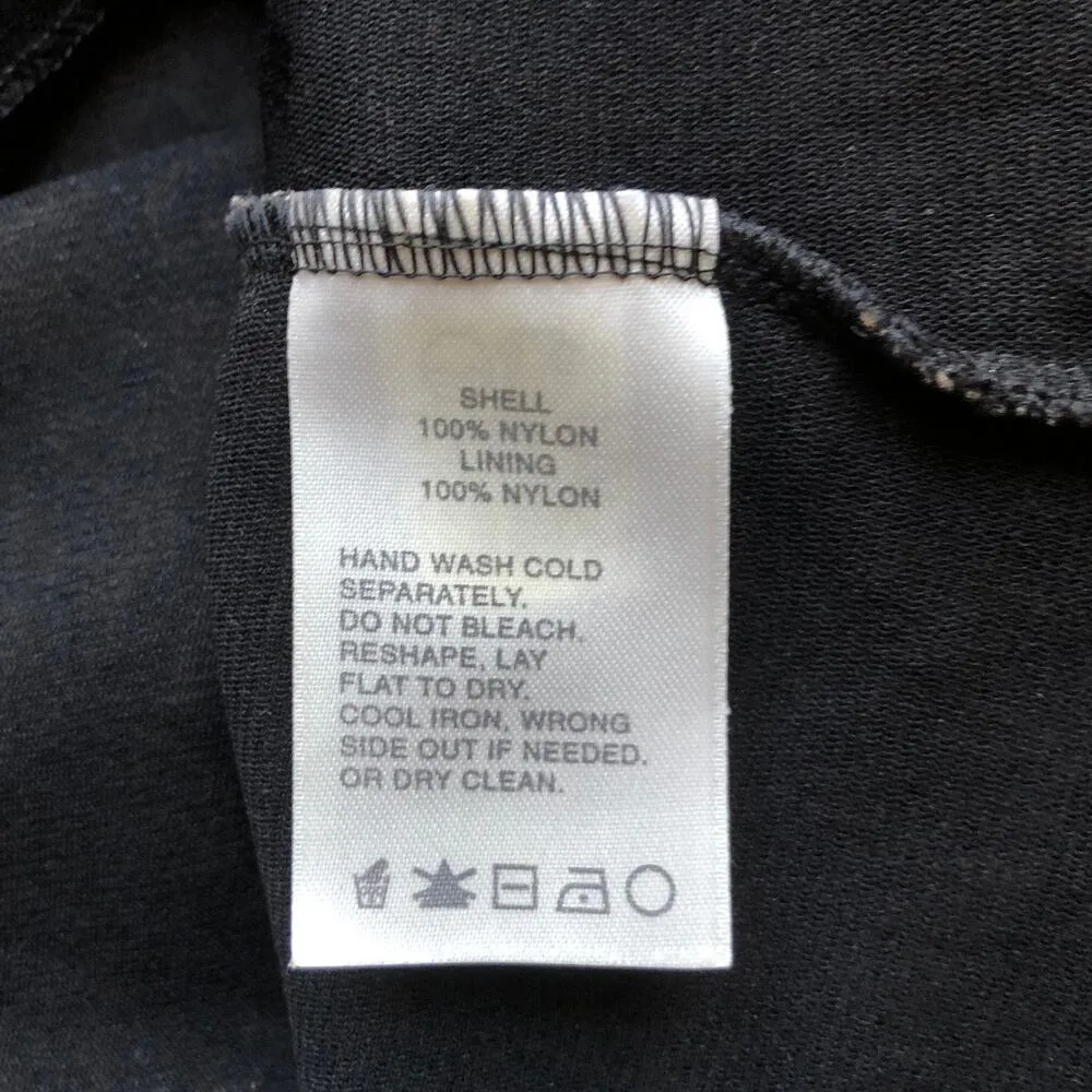 Classique Entier Black Beige Baroque Floral Lace Long Sleeve Top Women's Size XL - Image 8