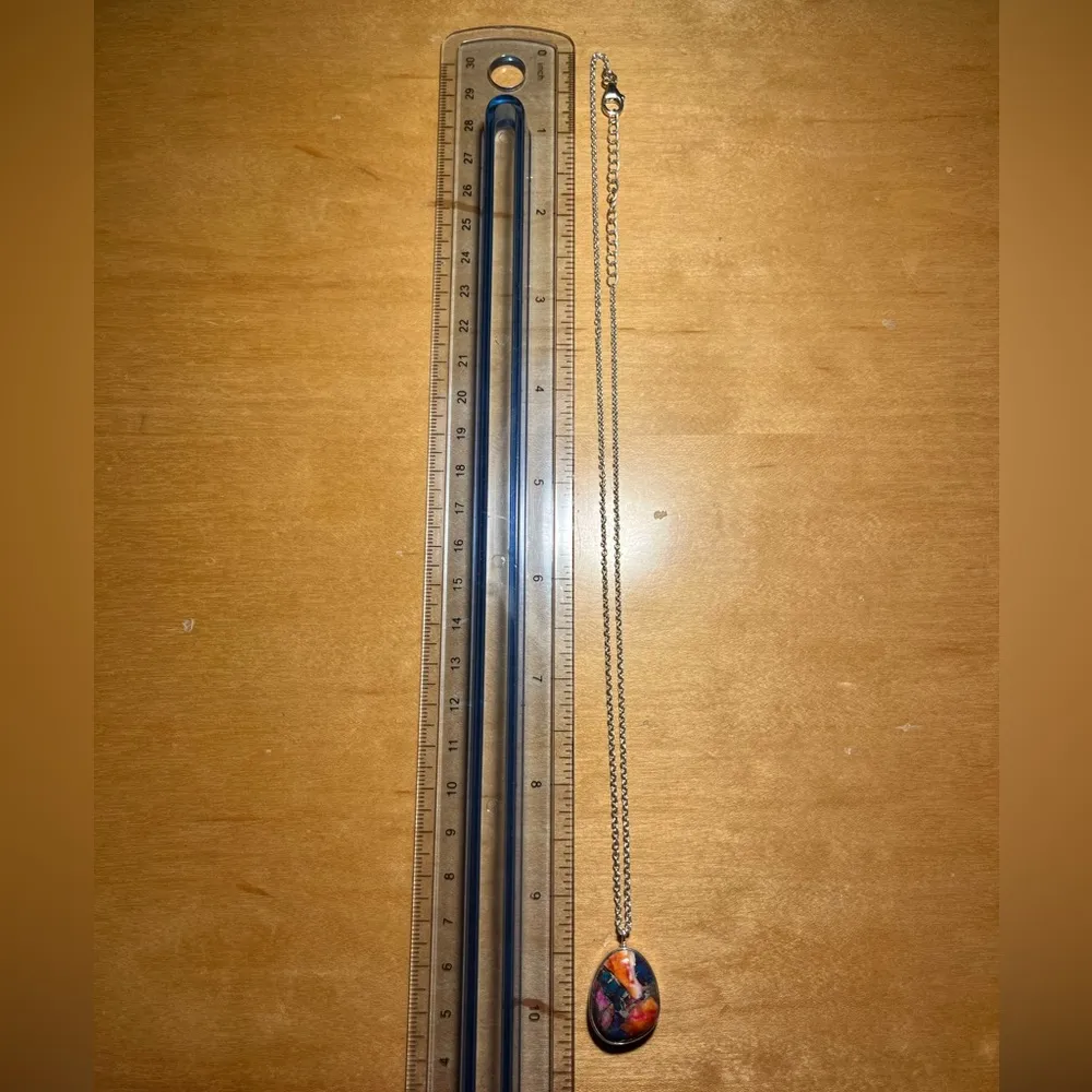 NWOT Spiny Oyster Pendant 925 Sterling Silver Necklace - Image 12