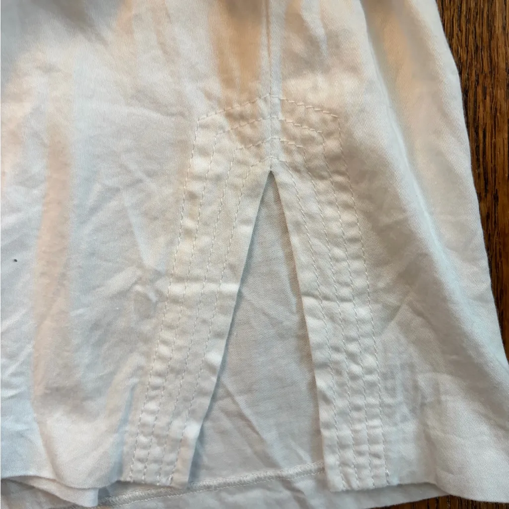 Trina Turk Isle White Cotton 3/4 Sleeve Tunic Blouse Size M | NWOT | Split Neck - Image 7