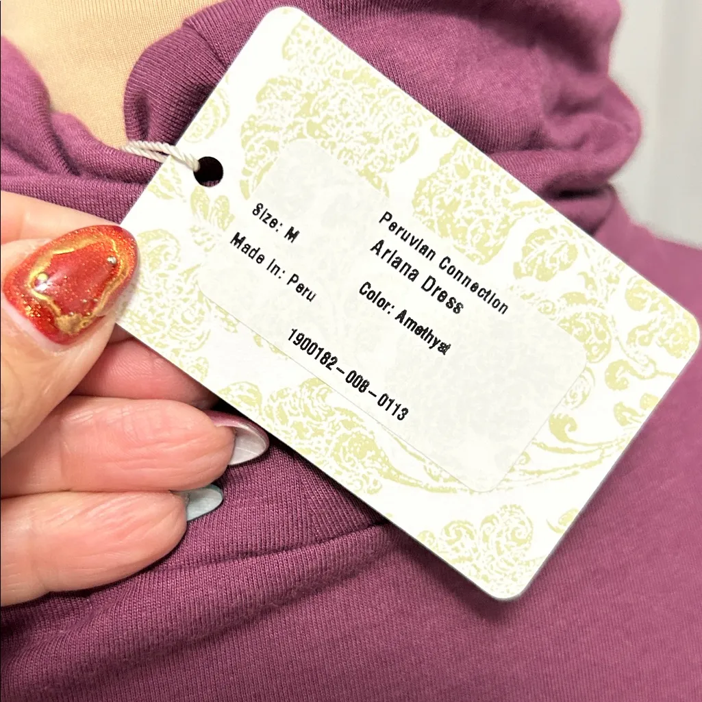 Peruvian Connection Ariana Dress Amethyst - Image 7