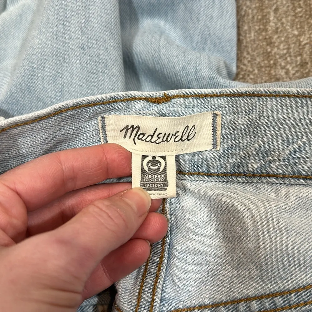 Madewell Perfect Vintage 100% Cotton Spring Light Blue Women Jeans Size 27 - Image 8