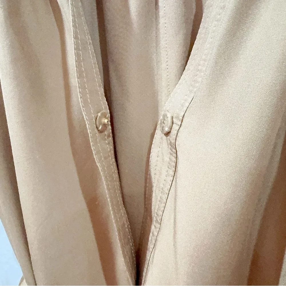 Zimmermann Oversized Espionage Silk Tunic Belted Top Mustard Yellow Size 0 NWT - Image 11