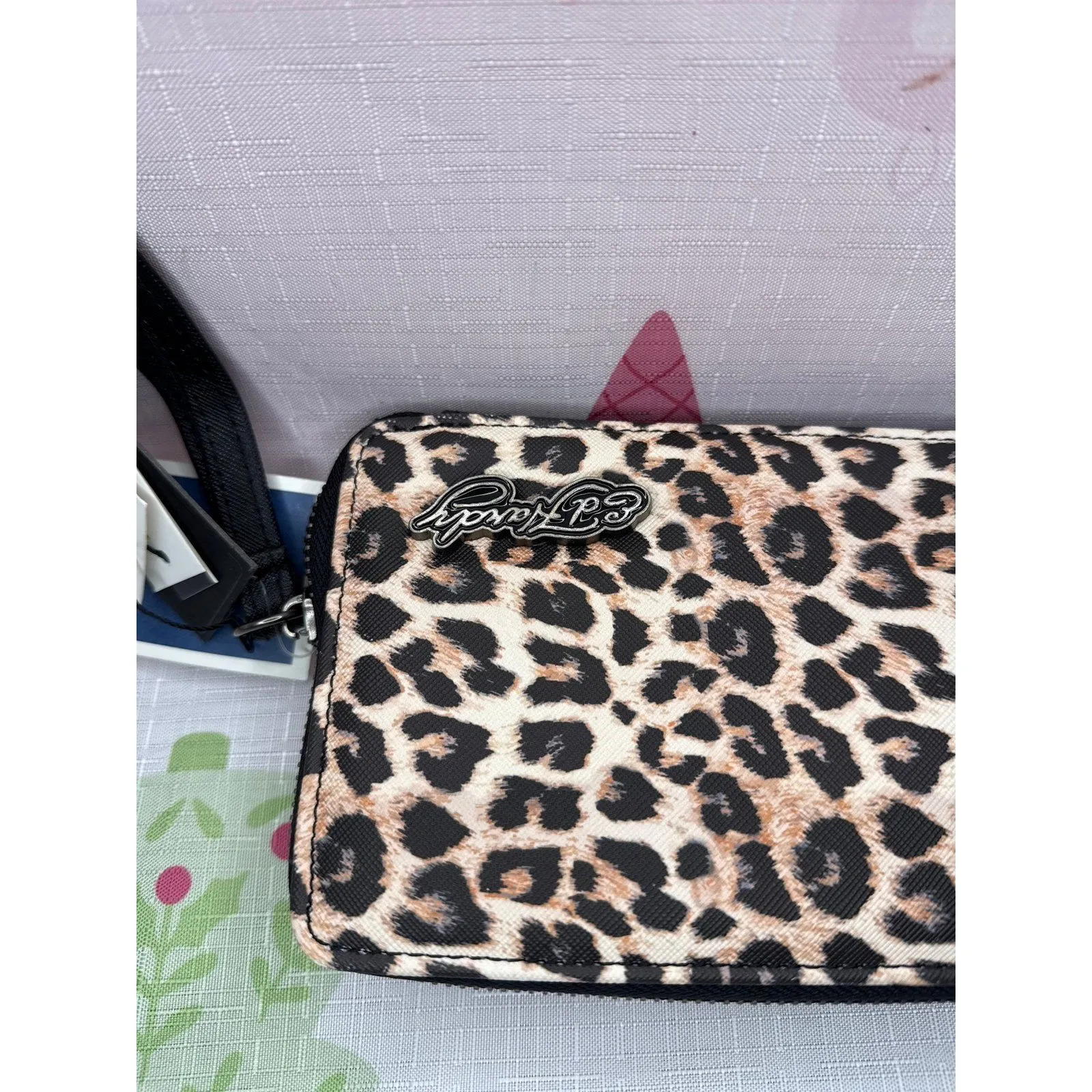 Ed Hardy cheetah print wristlet/wallet - Image 4