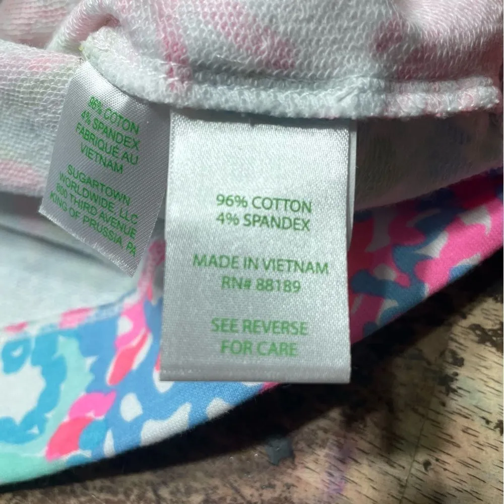 LILLY PULITZER CAPTAIN POPOVER CORAL REEF‎ BRIGHTS Half Zip Long Sleeve Shirt XS - Image 5