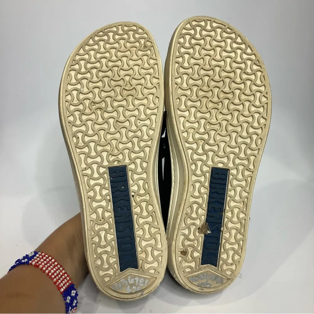 Birkenstock Arran sneakers shimmery black comfort‎ shoes women’s size 38 / 7 - Image 6