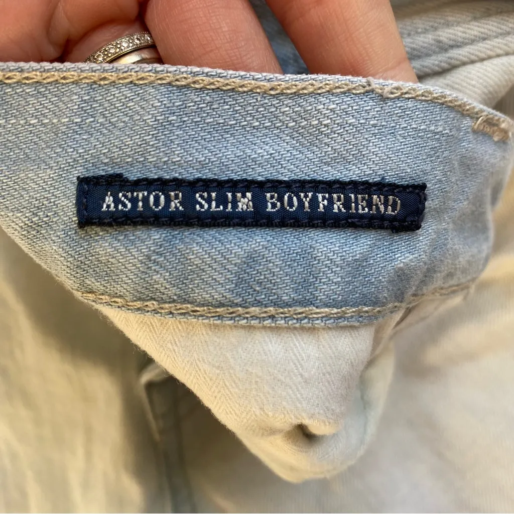 Ralph Lauren Astor Slim Boyfriend Light Wash Mid Rise Straight Jeans - Image 6