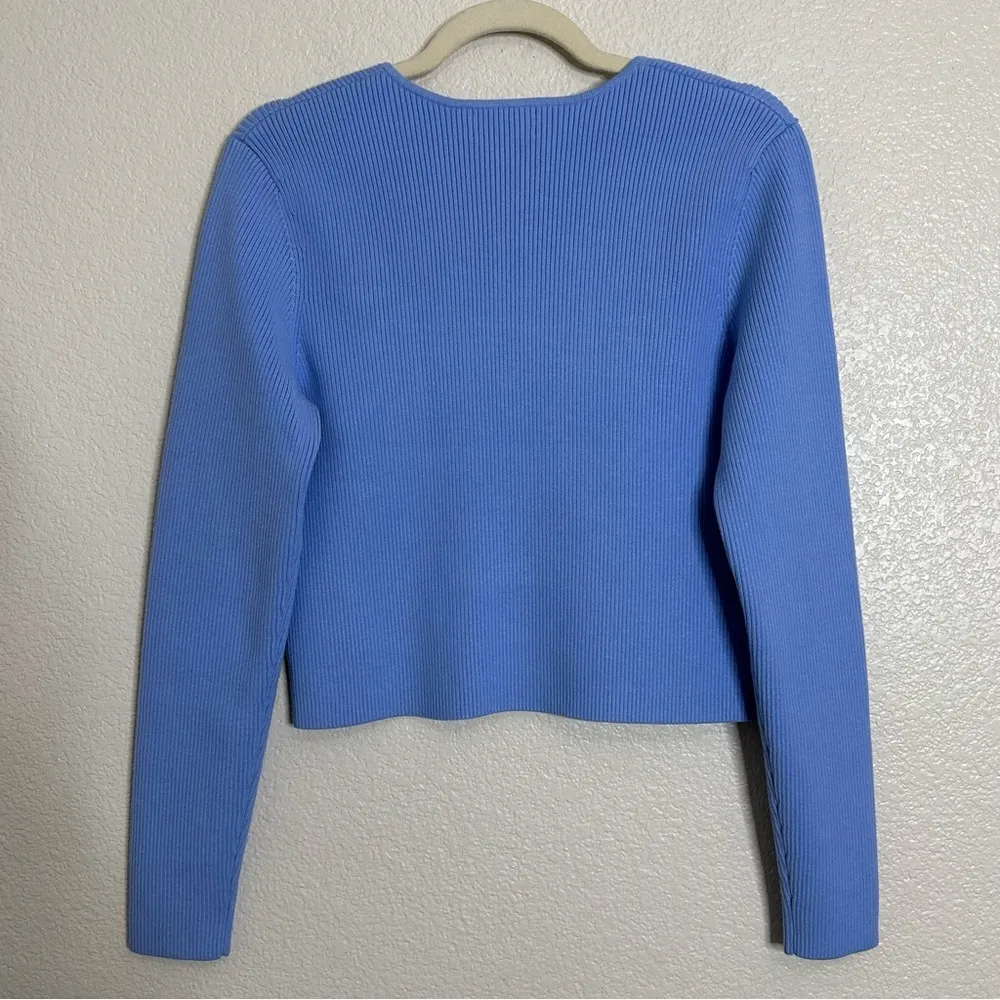 NWT Nordstrom Open Edit Luxe Sculpt Square Neck Rib Sweater, Size XL - Image 7