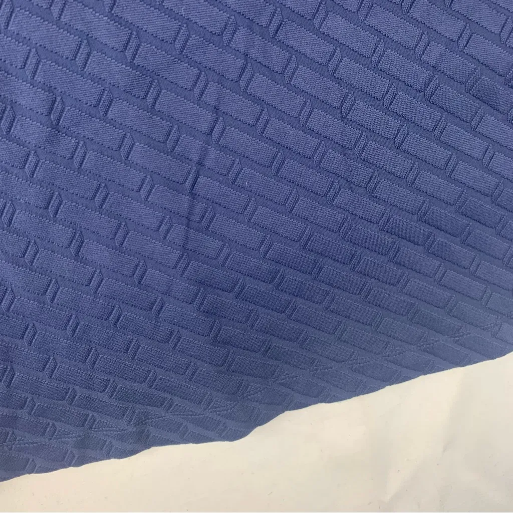 J. McLaughlin size medium Octavia navy blue jacquard dress knee length - Image 6