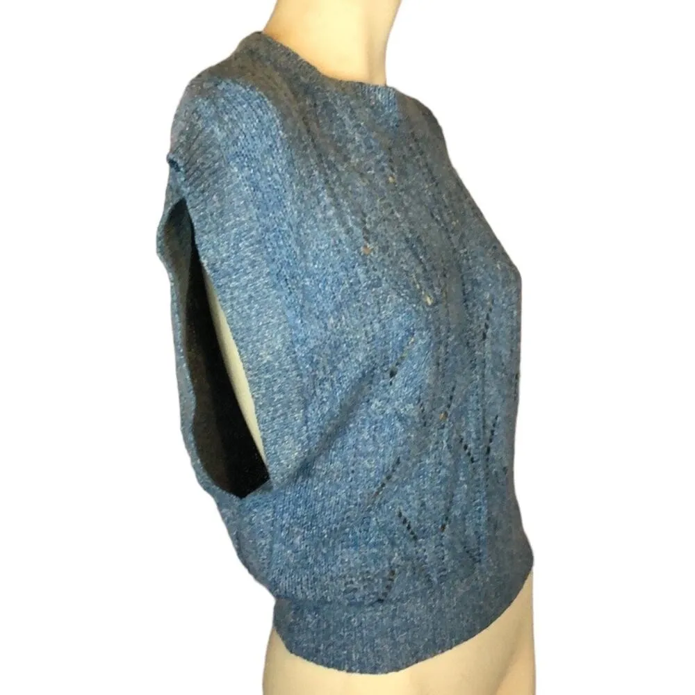 Vintage PAPÉLL BOUTIQUE Evening Beaded sequence short sleeve top size medium - Image 8