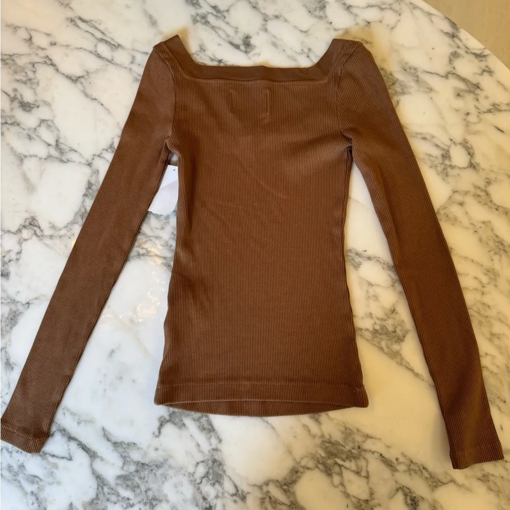 NWT Citizens of Humanity Marisol Square Neck Ribbed Top – Size XS – $128 MSRP - Image 4