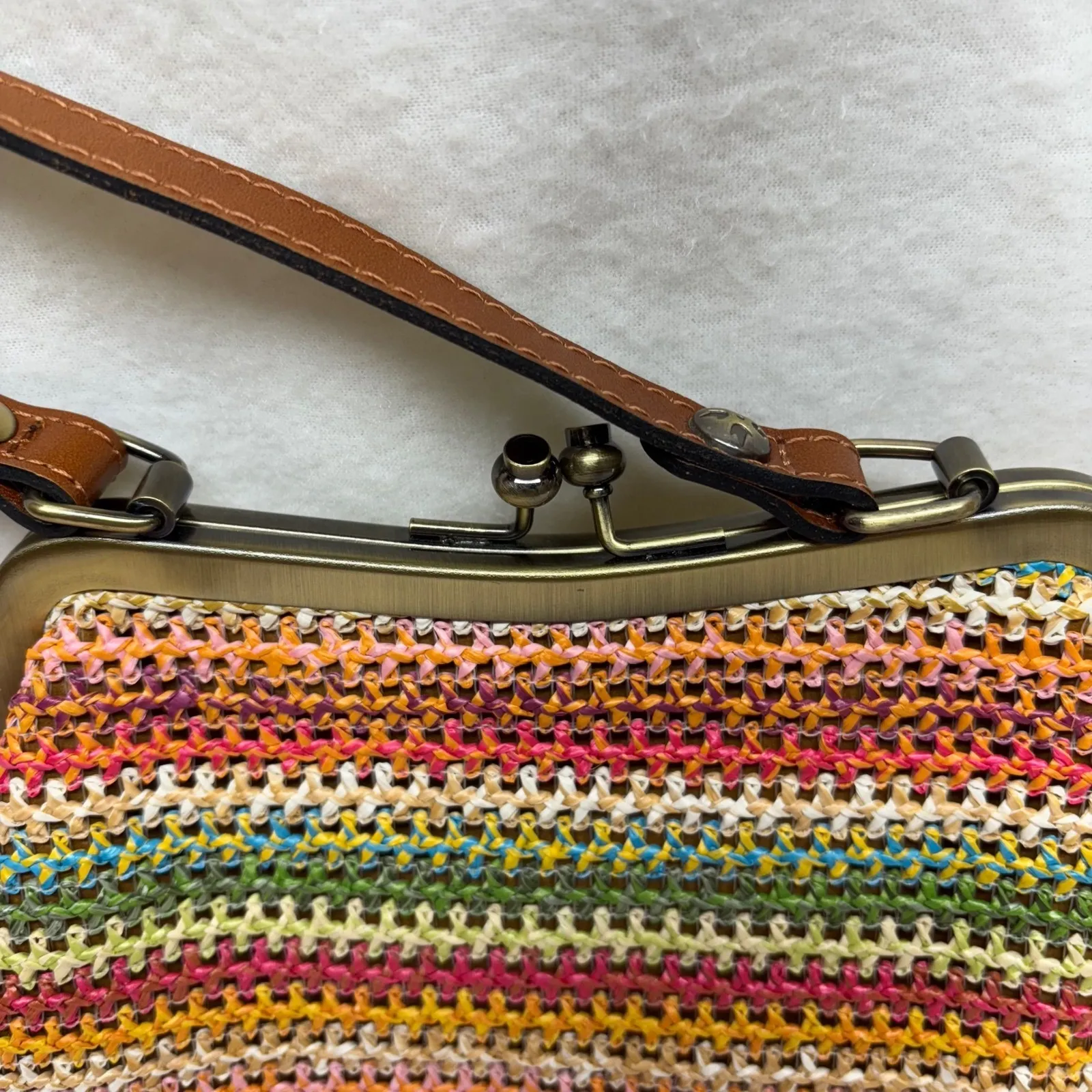 Patricia Nash Larueana Frame Spanish Woven Stripe Purse - Image 2