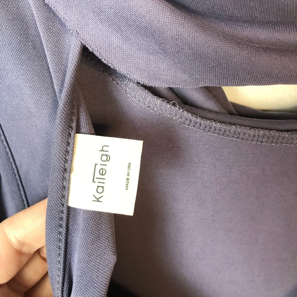 Boutique Kaileigh Purple Cowl Neck Sleeveless Tank Top L - Image 69