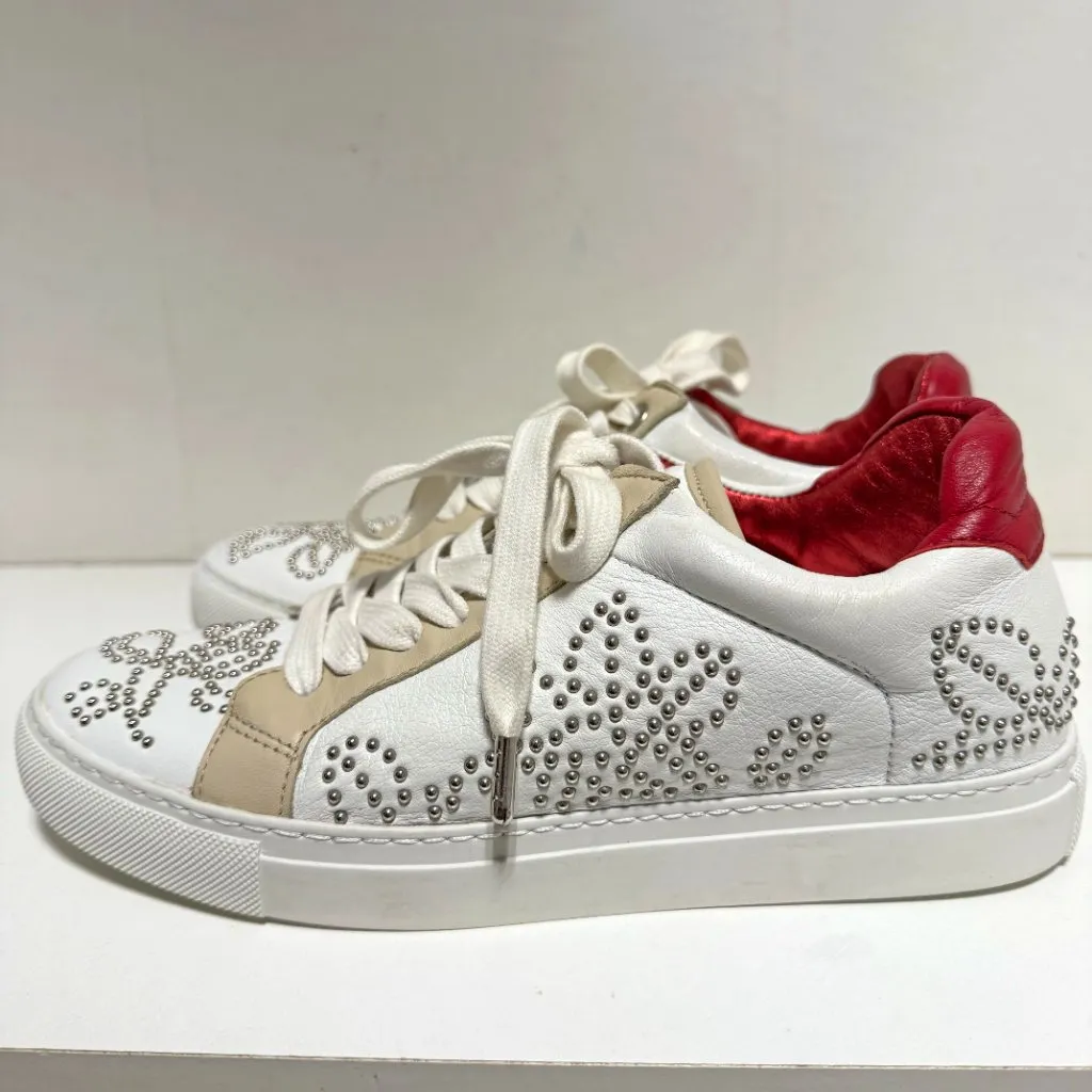 Zadig & Voltaire Zv1747 Studded Leather Sneakers - Image 5
