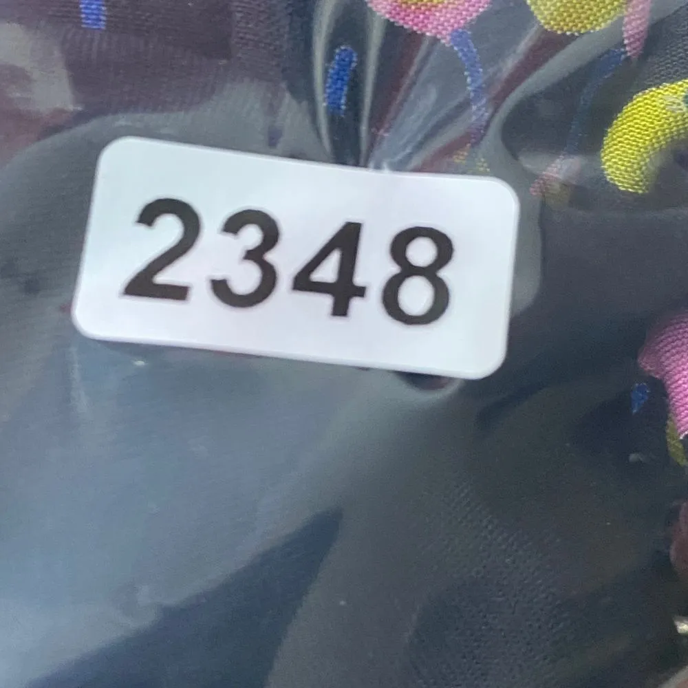 Free People‎ dress Womens 2 Black Floral LS pleated babydoll Mini Dress - Image 14