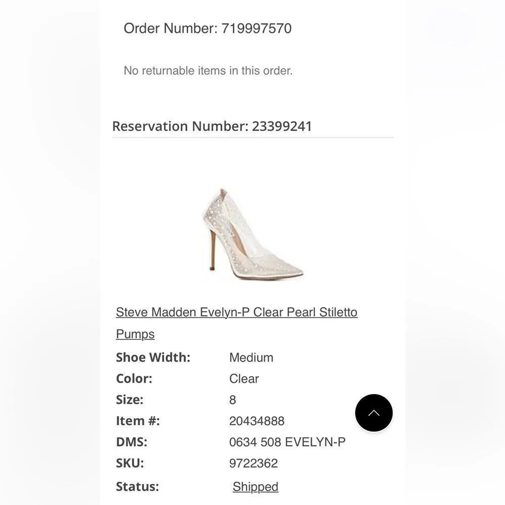 Steve Madden NIB Evelyn-P Clear Pearl Stiletto Pumps 8 - Image 8