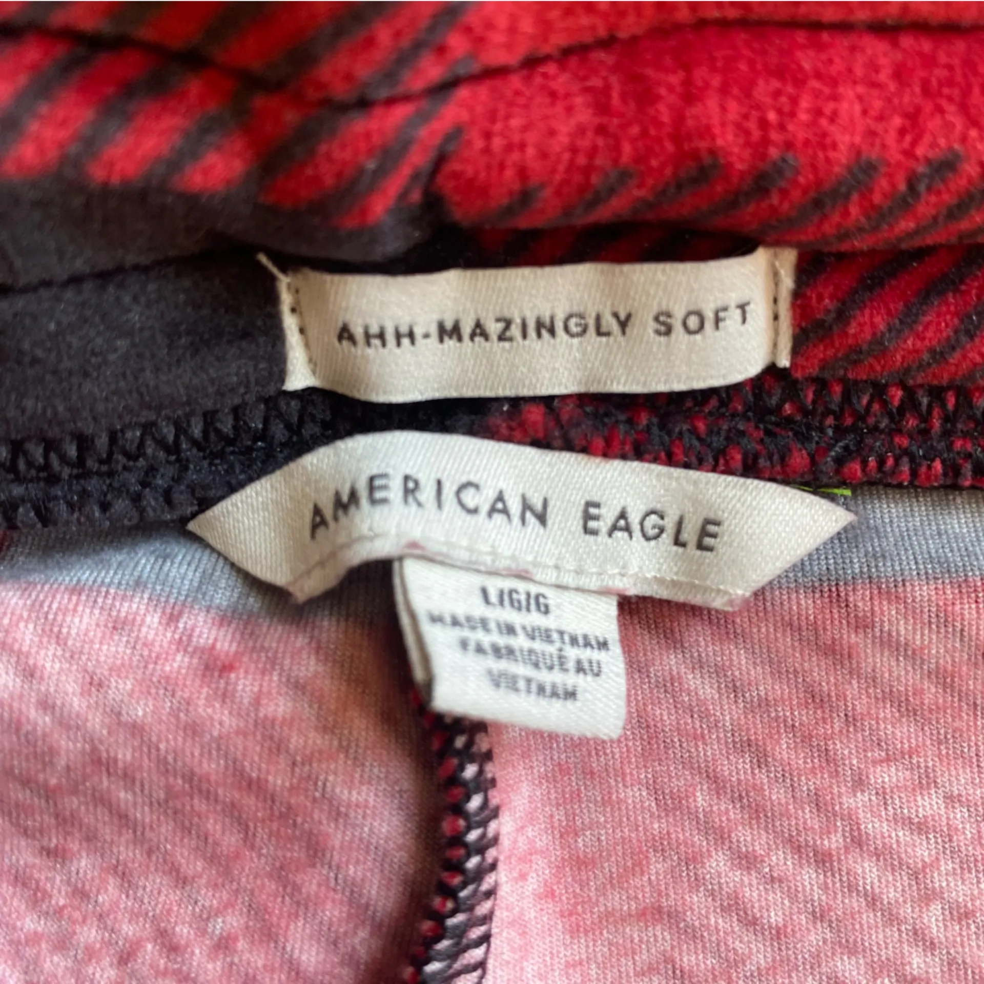 4/$20 American Eagle Ahh-mazingly Soft Plaid 2.5” Pajama Lounge Shorts - Image 3