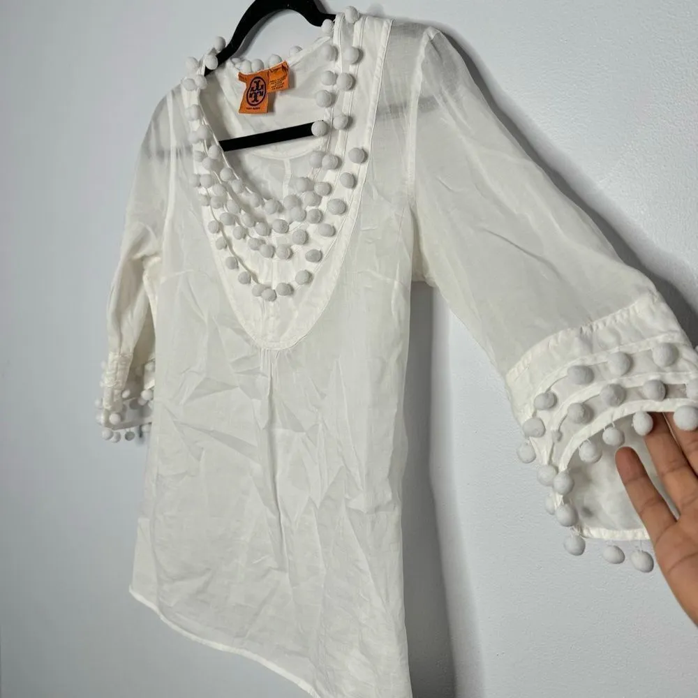 Tory Burch white blouse - Image 4