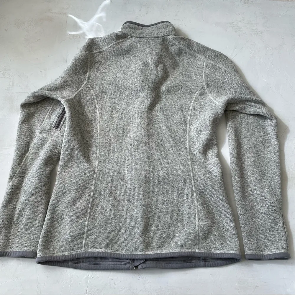 Women's Better Sweater Jacket Natural Grey Size S - Image 9