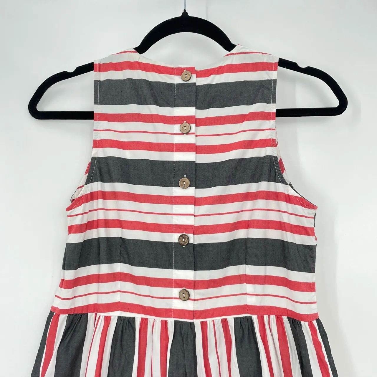 Maeve By Anthropologie Women's Striped Back Button Wide-Leg‎ Jumpsuit Size XS - Image 5