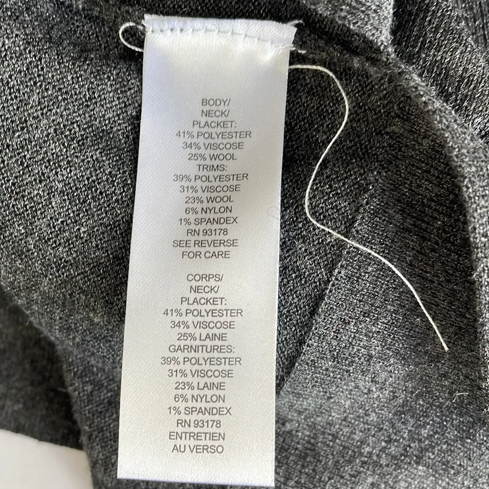 T Tahari Wool Blend Button Down Cardigan - Image 5