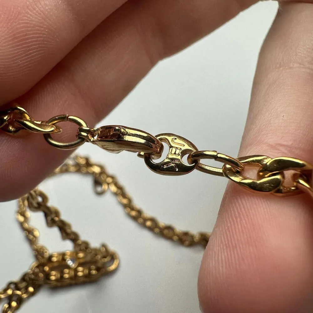 JBK Convertible Double Chain Paper Clip Gold Tone Rhinestone Camrose & Kross - Image 10