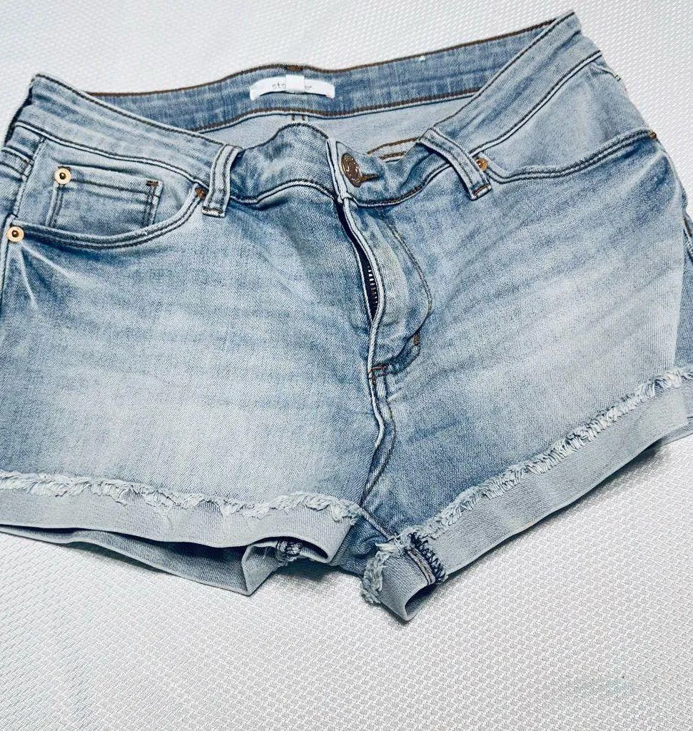 STS Blue Jean Shorts Light Blue Mid-Rise - Image 6
