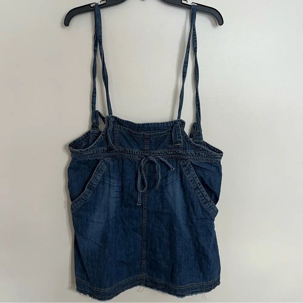 Anthropologie Pilcro Denim Jean Overall Skirt Skirtall‎ Women's Size Large - Image 3