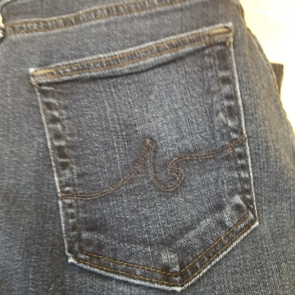 {26R} Adriano Goldschmied Dark Blue Denim Jeans - Image 6