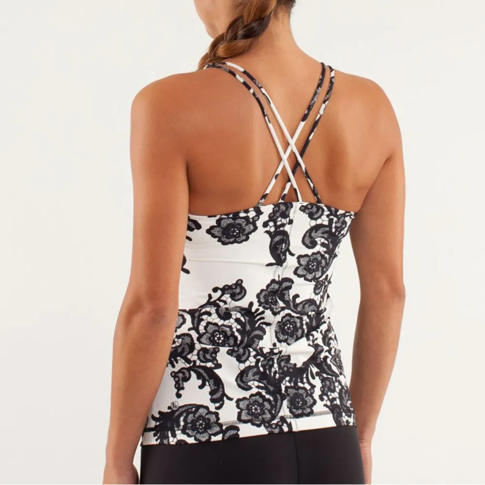 RETRO LULULEMON FREE TO BE TANK LACE PRINT - Image 3
