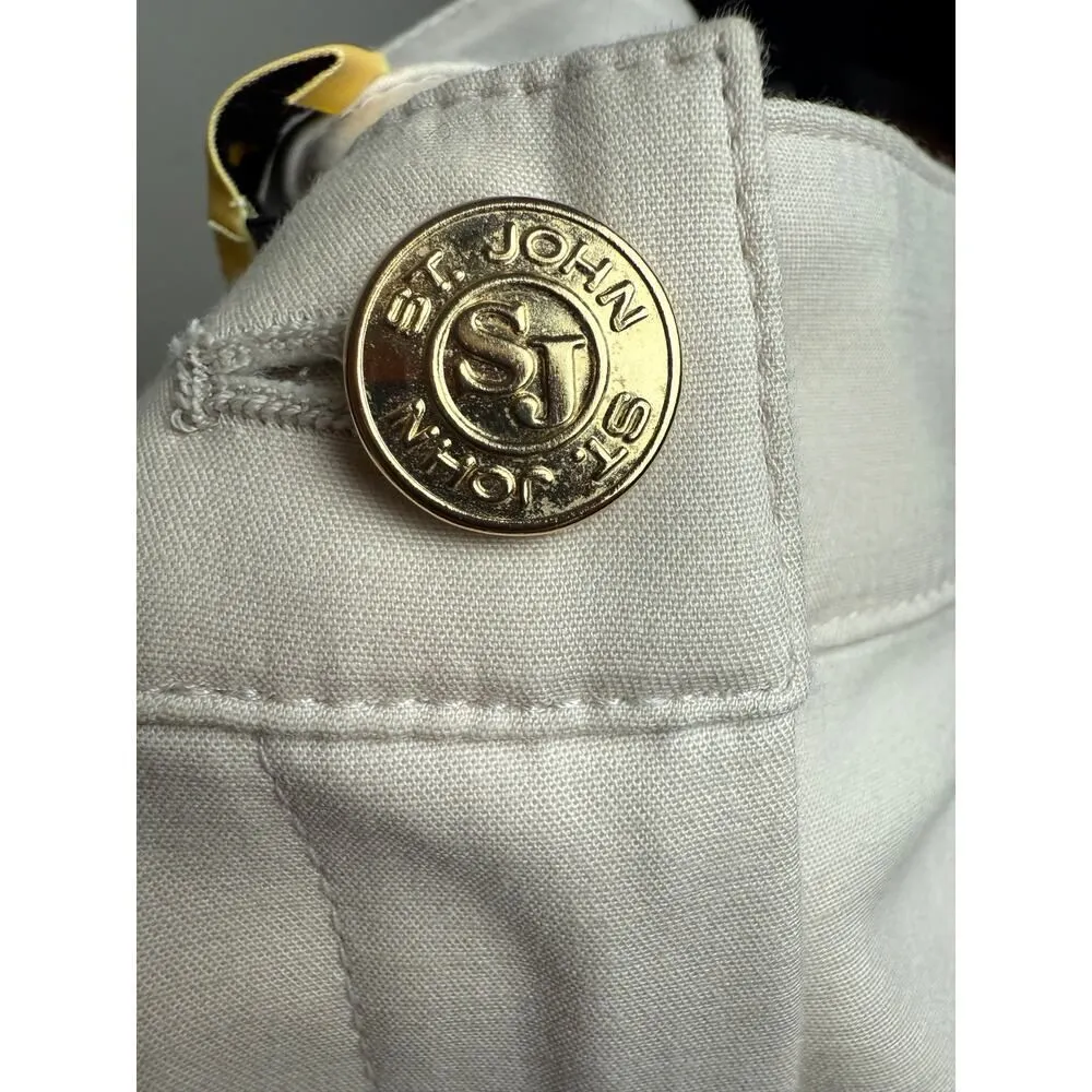 St. John Yellow Label Khaki Dress Pants Sz. 4 - Image 5