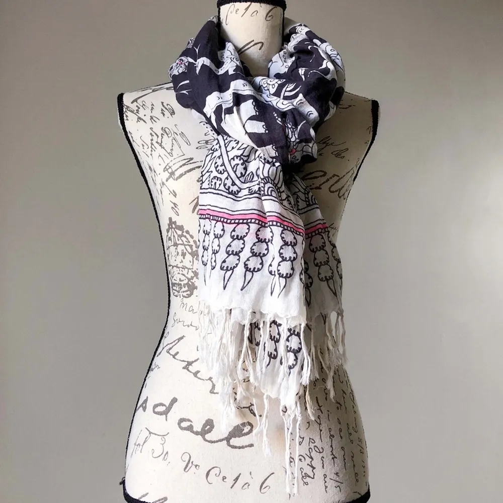 Ann Taylor Loft Animal Print Tree Scarf - Image 3