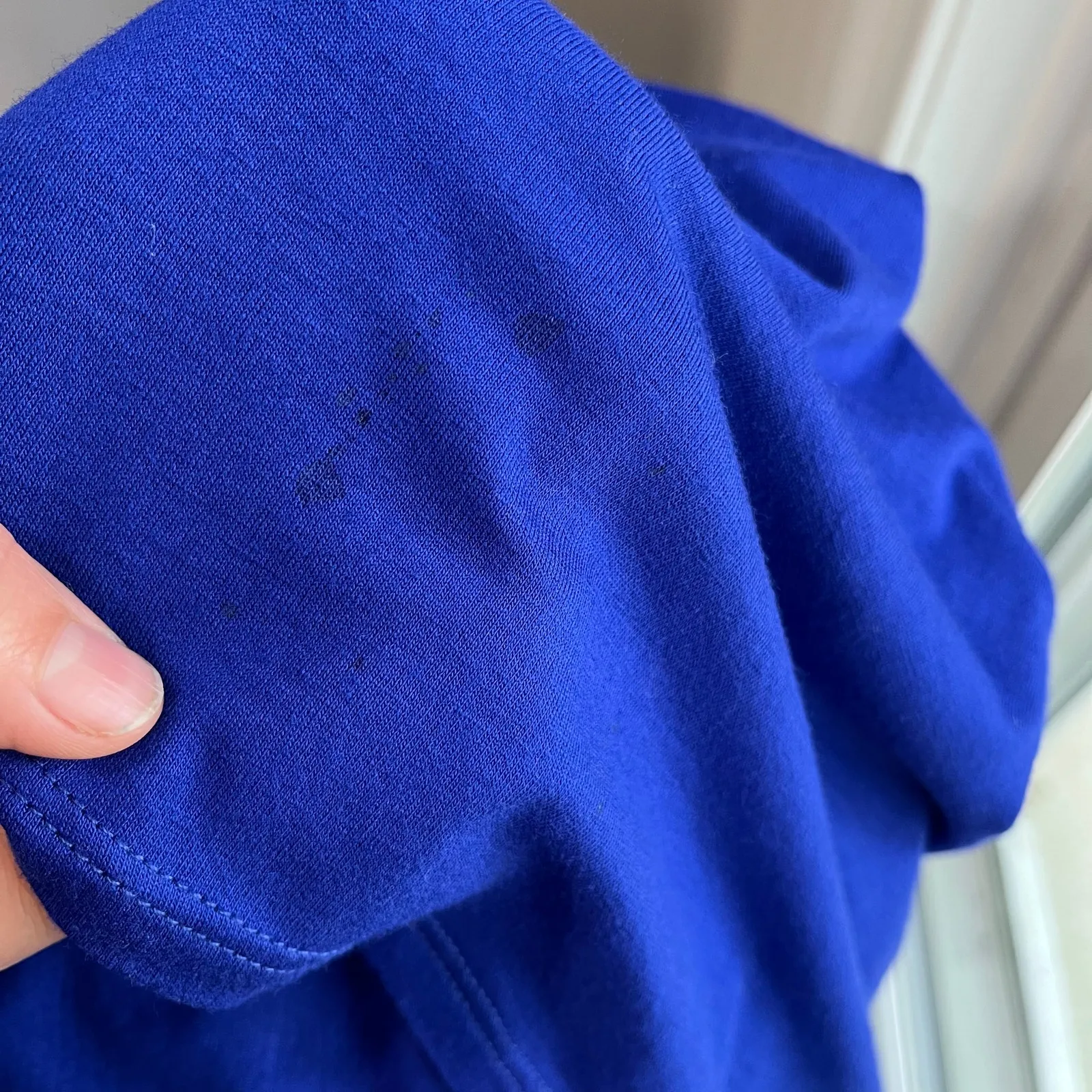 Forever 21 Y2K Blue Top Beaded Empire Waist Deep V Party Evening Retro - Image 6