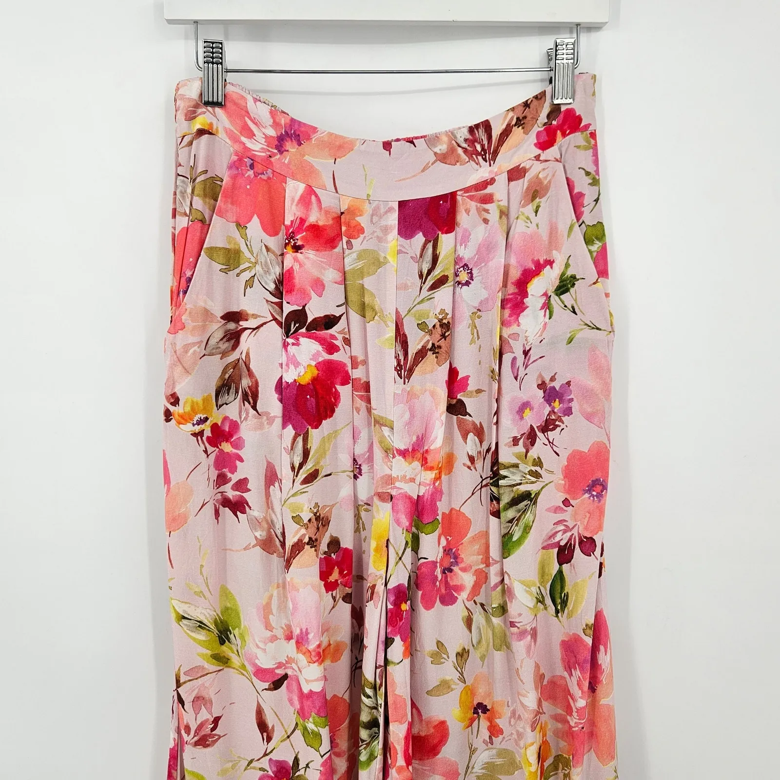 Yumi Kim Jodie Pant in Pink Lady‎ Fits Size Small Floral Wide Leg - Image 6