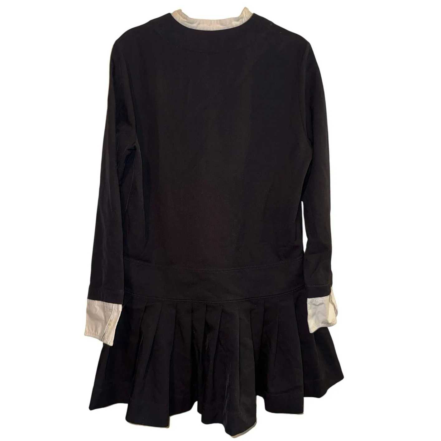 PLAN C Wednesday Short Dress with Pleating, Size 10 / French 44, MSRP $1,370 Black - Image 12