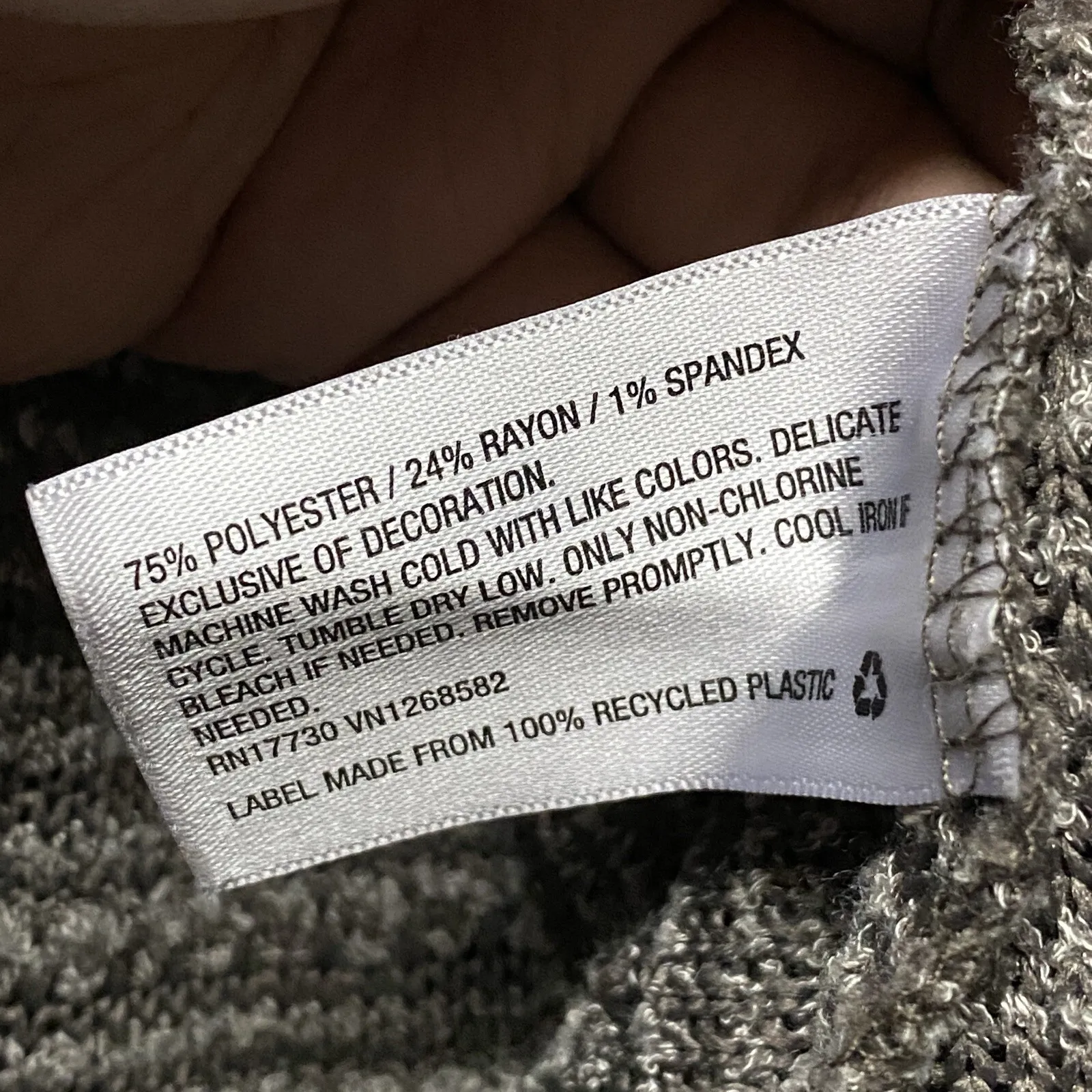 Knox Rose Open Front Cardigan Gray Women's XL - Image 6