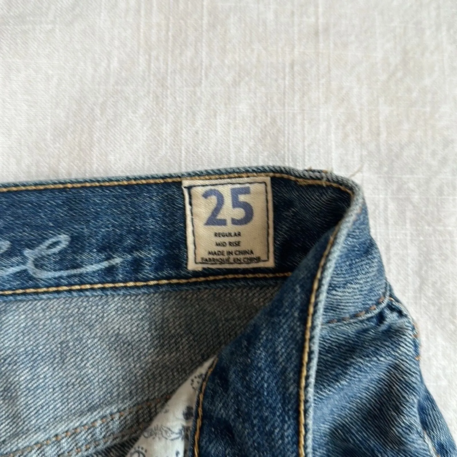 Free‎ People We the free denim cut off Shorts Distressed Size 25 - Image 8