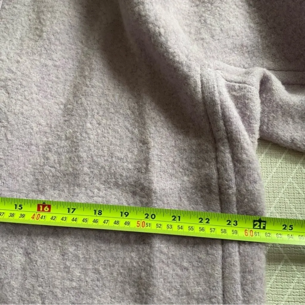 HARD TO FIND NWOT SEZANE ARSENE long COAT Pastel Lavender purple wool SZ40US10 - Image 6