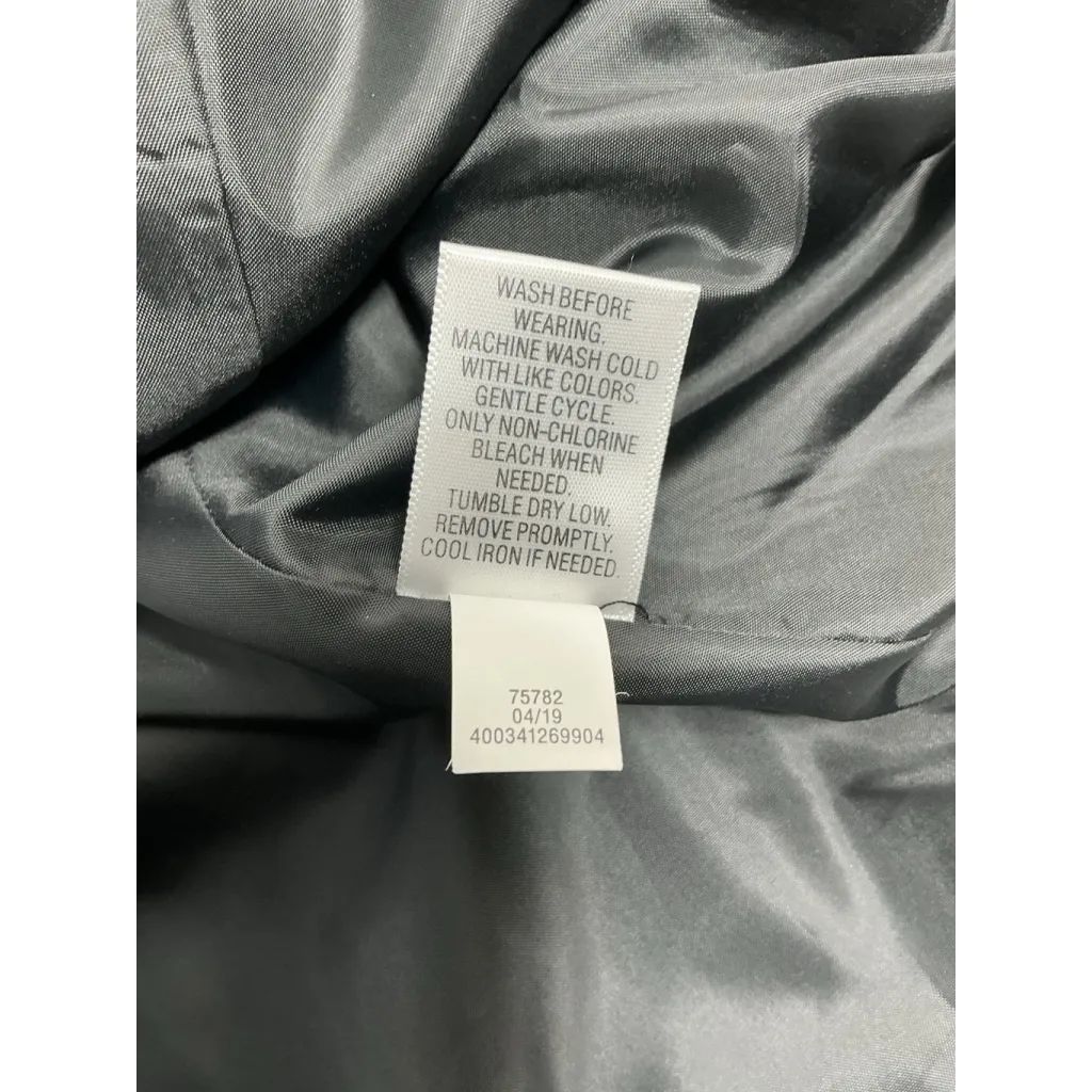 Womans Croft & Barrow Plaid Zip Up Vest Medium Petite Black White Excellent - Image 5