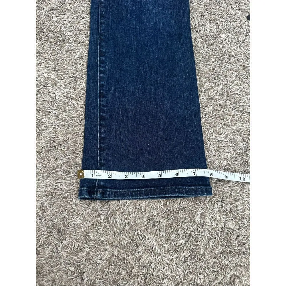 J brand Selena Mid Rise Crop Boot Jeans Dark Wash Indigo Blue Denim 28 Flare Leg - Image 13