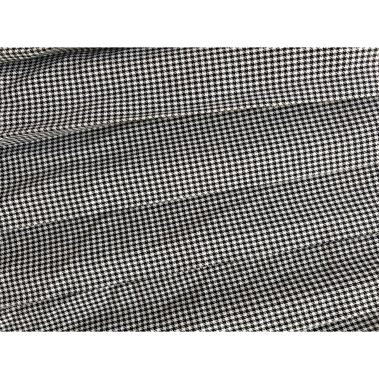 VTG Susan Bristol Black White Houndstooth Pleated Skirt Size 14 Preppy Academia - Image 9
