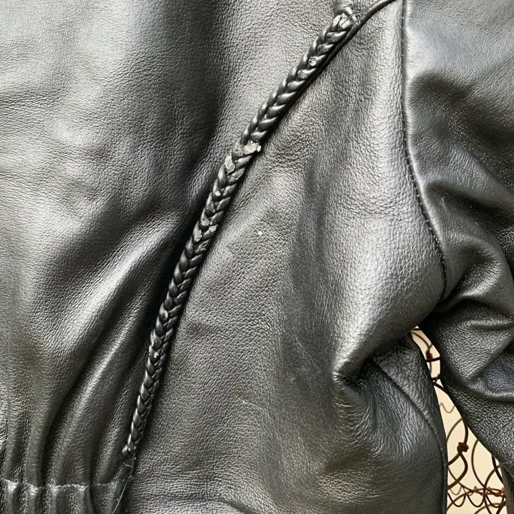 USA Bikers Dream Apparel black motorcycle jacket Size XL - Image 10