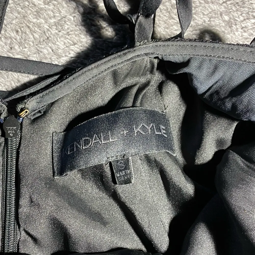 Kendall + Kylie Black Lace/Satin Spaghetti Strap Jumpsuit‎ ( S ) - Image 2