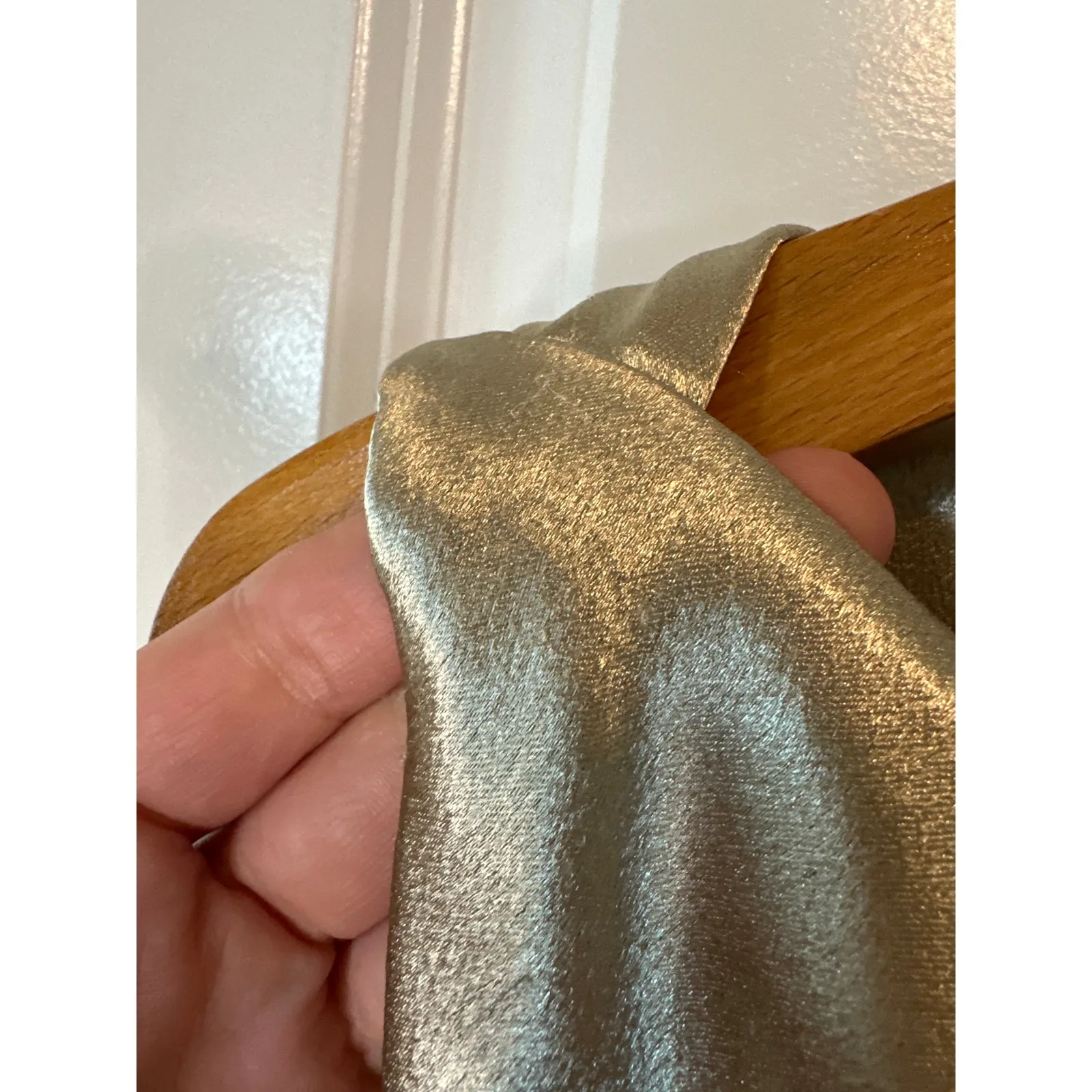 Nili Lotan Anne Gold Satin Midi Dress Size 4 Holiday Cocktail Party Elegant - Image 12