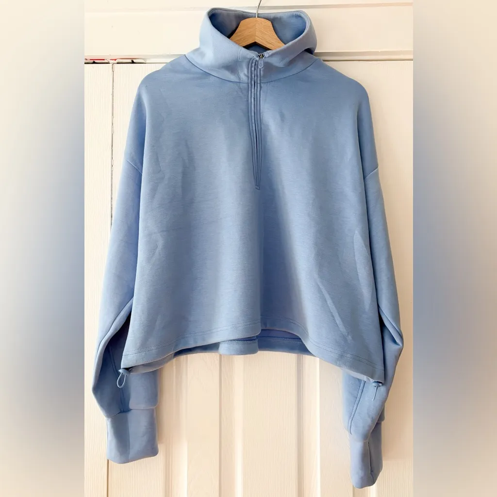 Zella Blue Quarter Zip Pullover Size Large NWOT‎ - Image 2
