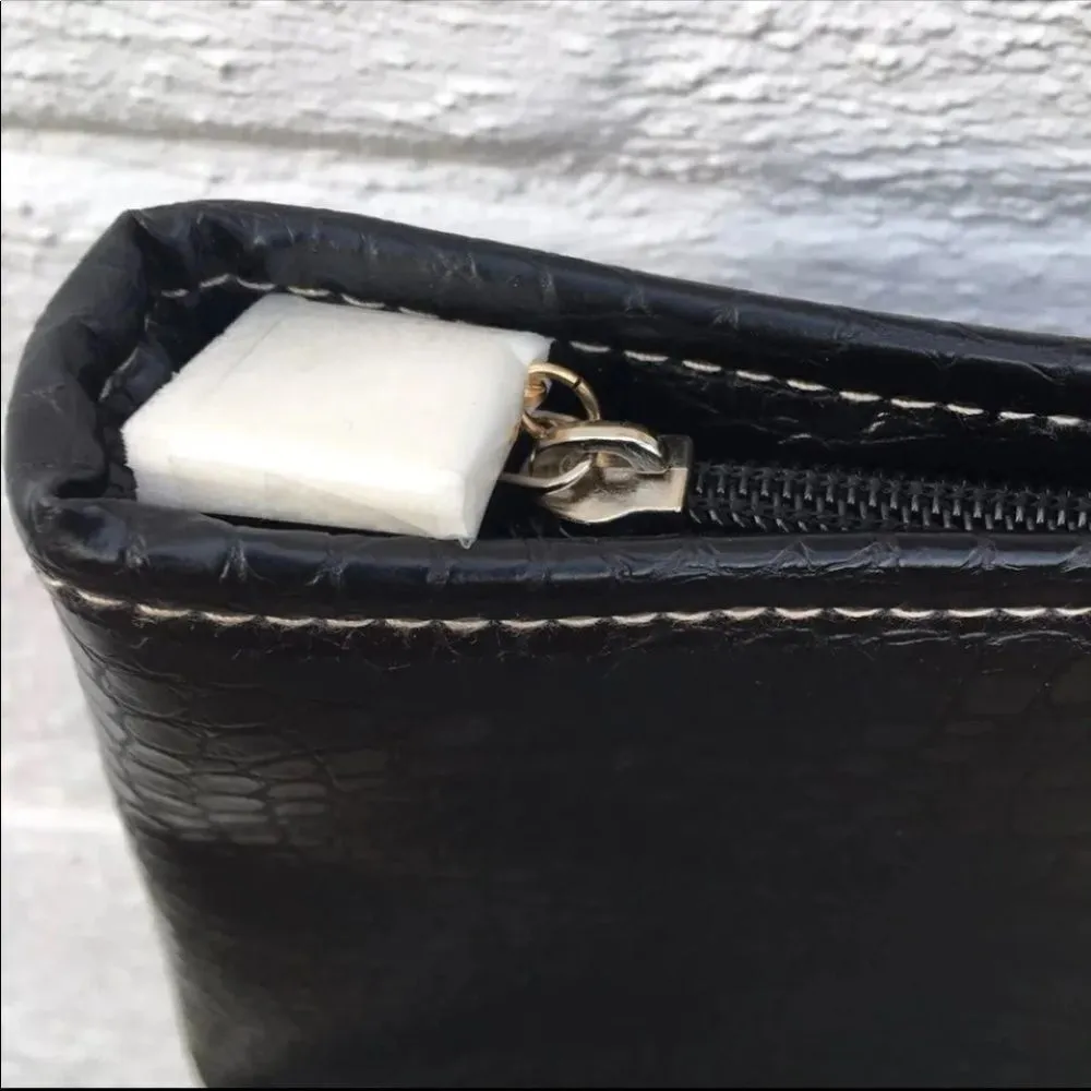 Bob Mackie Everglades Shoulder Shopper Faux Leather Maxi Oversized Tote Bag New - Image 5