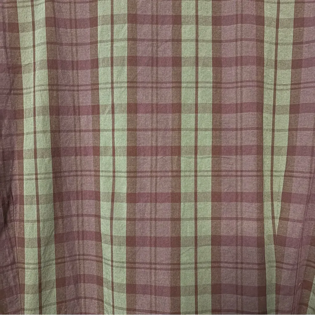 Tommy Hilfiger green, blue black tartan plaid ruffled belt dress size XXL NEW - Image 14