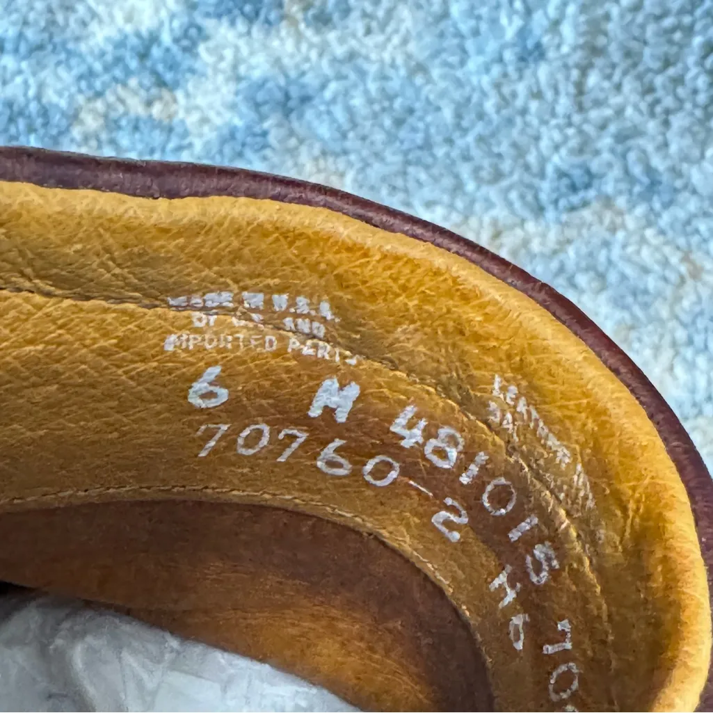 Frye Harness Mules Boots Brown Leather Shoes Size 6 - Image 8