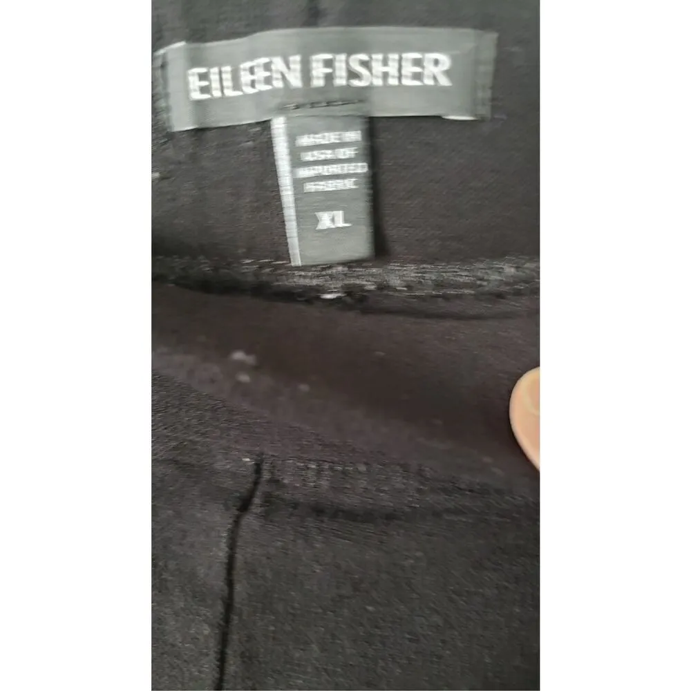 Eileen Fisher Womens Black Ponte Ankle Pants Sz xl - Image 4