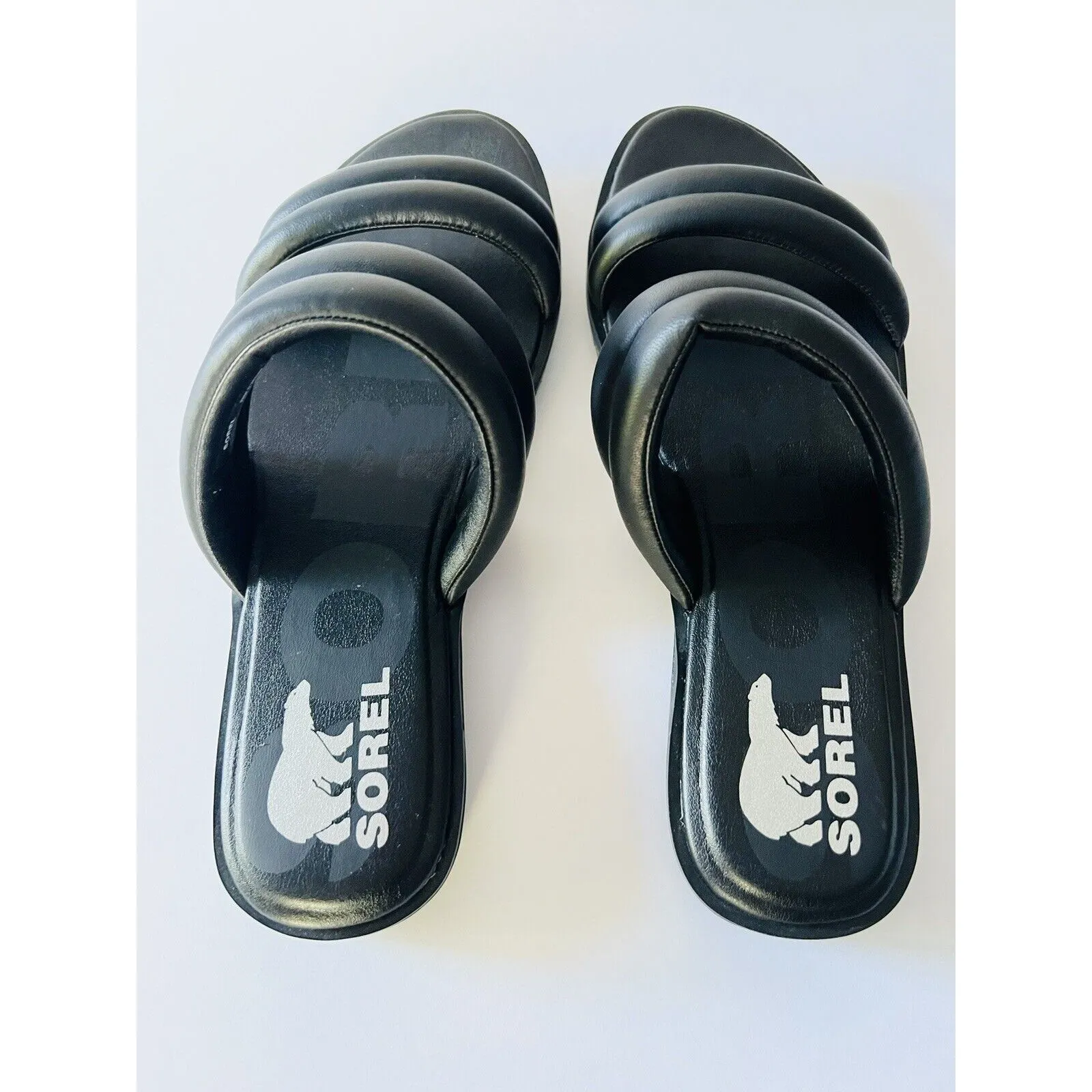 Sorel Ella ll Puff Slide Sandals Flat‎ Women’s 8 M - Image 4