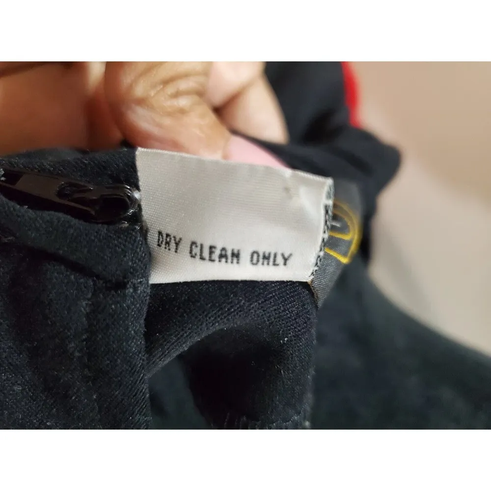 Max Taylor Women's Black & Red Round Neck Short Sleeve Knee Length Dress 11/12 - Image 9